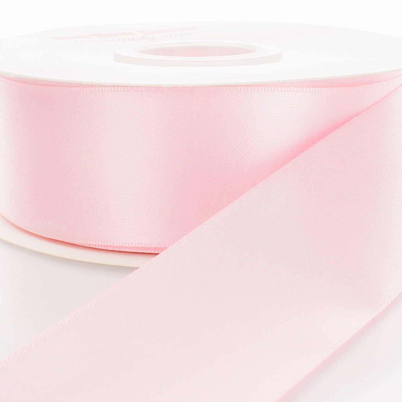 4&#x22; Double Faced Satin Ribbon 117 Light Pink 25yd
